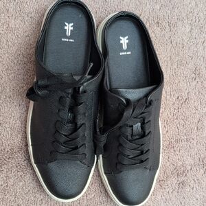 Frye Black Leather Flats